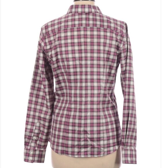 Lands’ End | Pink Plaid Button Down Shirt - Picture 6 of 6